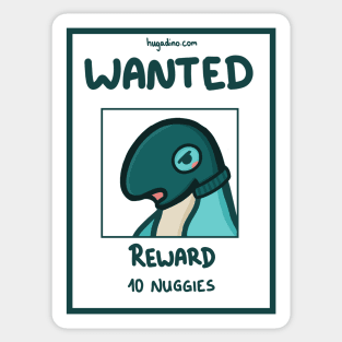 Wanted sign for a T-Rex, dino, dinosaurier Sticker